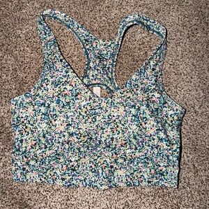 Floral Racerback Sports Bra